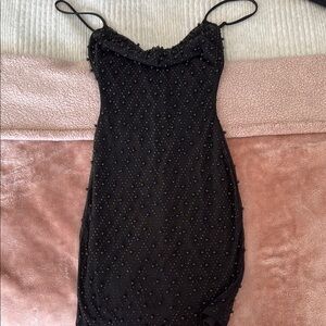 Elegant Black Beaded Dress from Windsor